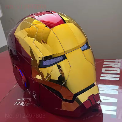 iron hero Wearable Helmet - Voice, Touch, and Remote Control with LED eyes, Realistic Sound Effects